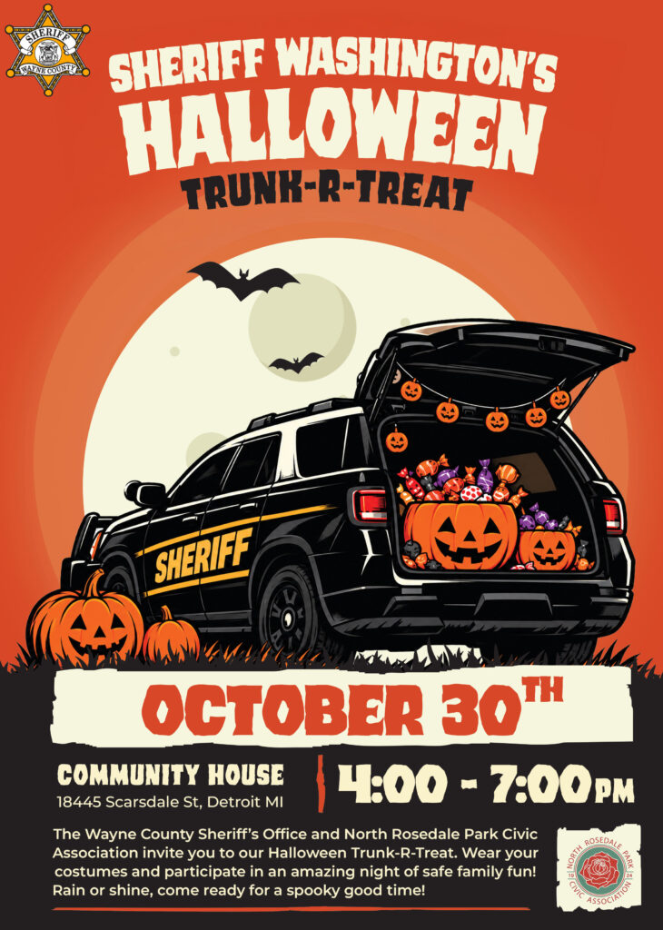 Sheriff Washington's Halloween Trunk-R-Treat flyer